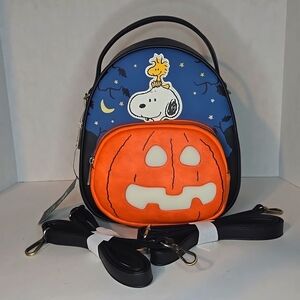 🎃🎃🎃BioWorld Peanuts Pumpkin Mini Backpack LED Lights